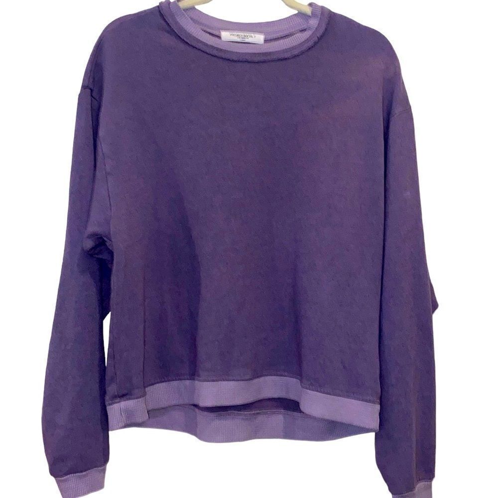 Project Social T Purple Sweatshirt Athleisure Casual